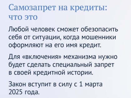 Государственная Дума приняла закон о самозапрете на кредиты