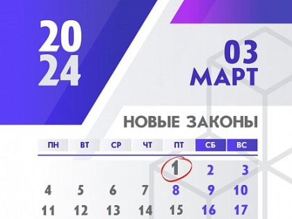 Что изменится в жизни россиян с 1 марта 2024 года?