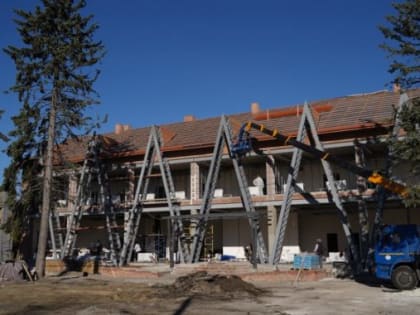 МФЦ в виде чумов. Ямальские строители возводят новое здание в Волновахе