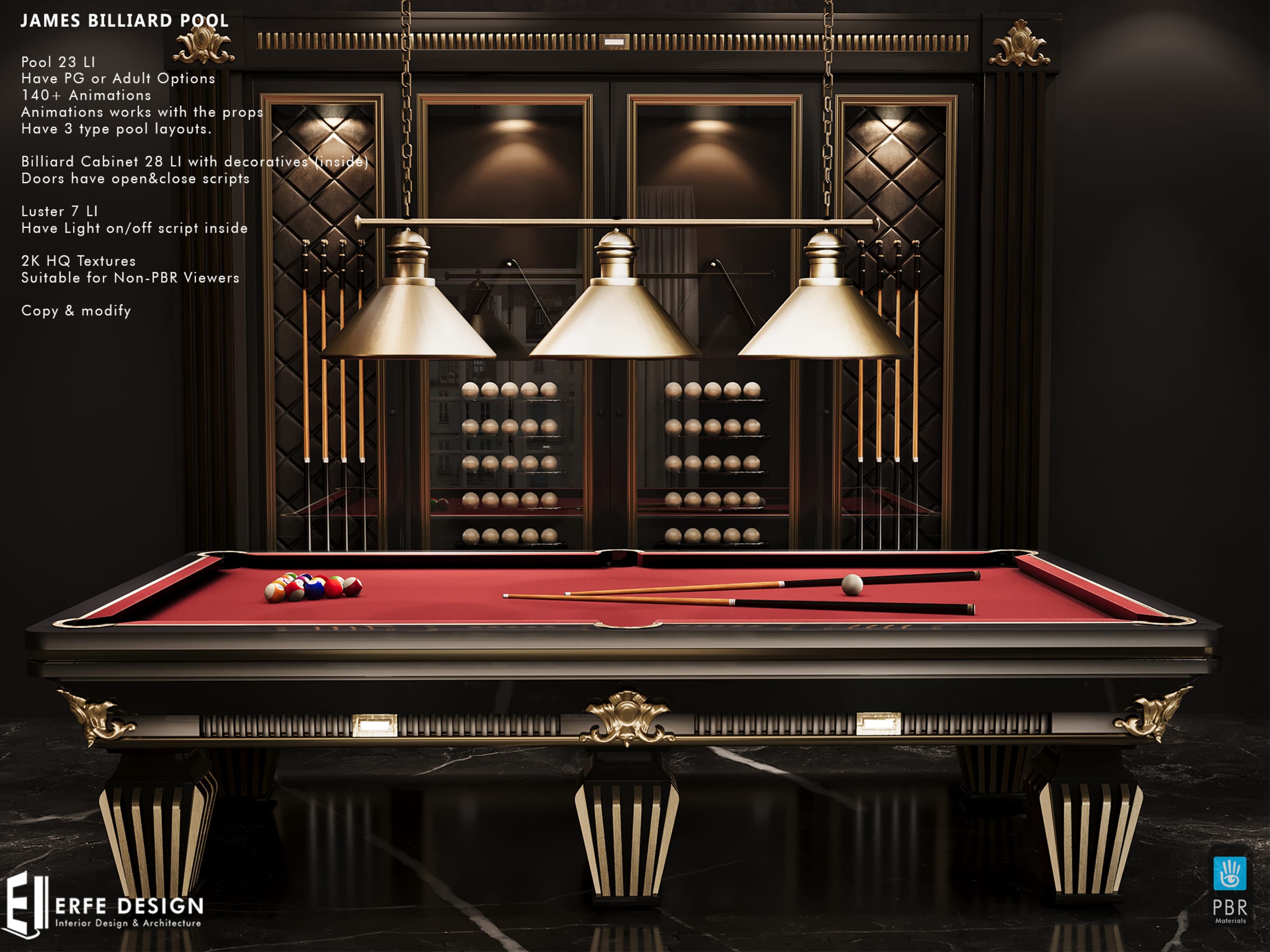 James Billiard Pool PG [HQ [Erfe Design]*