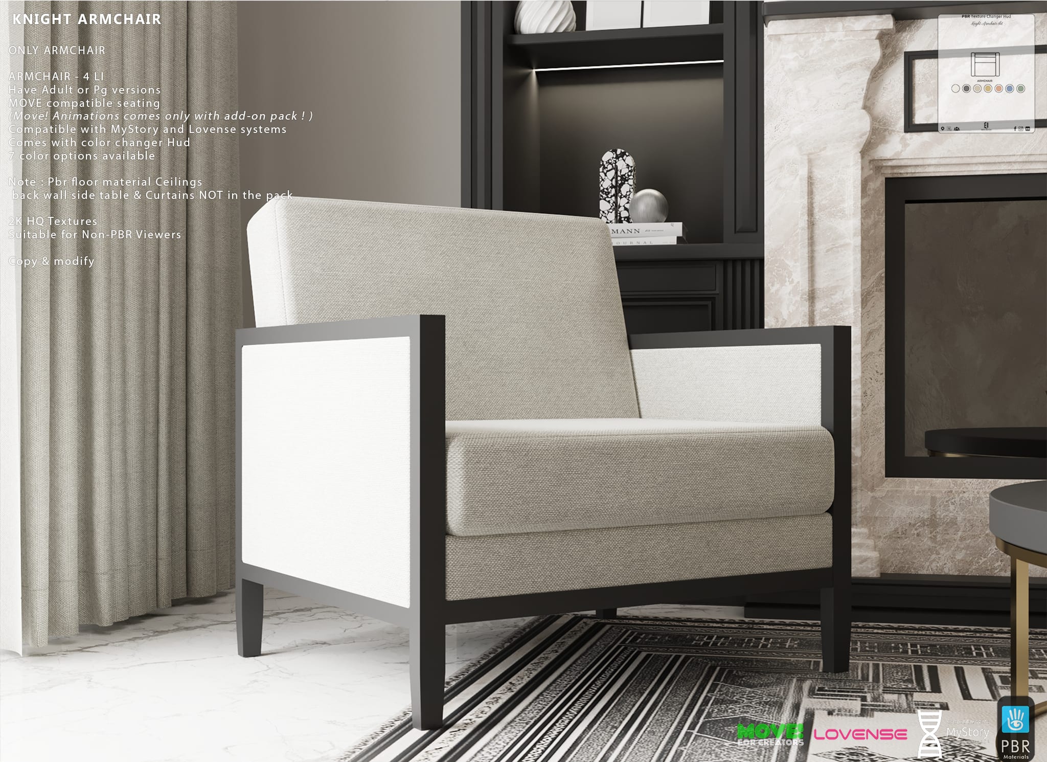Knight Armchair Only 4 LI PG