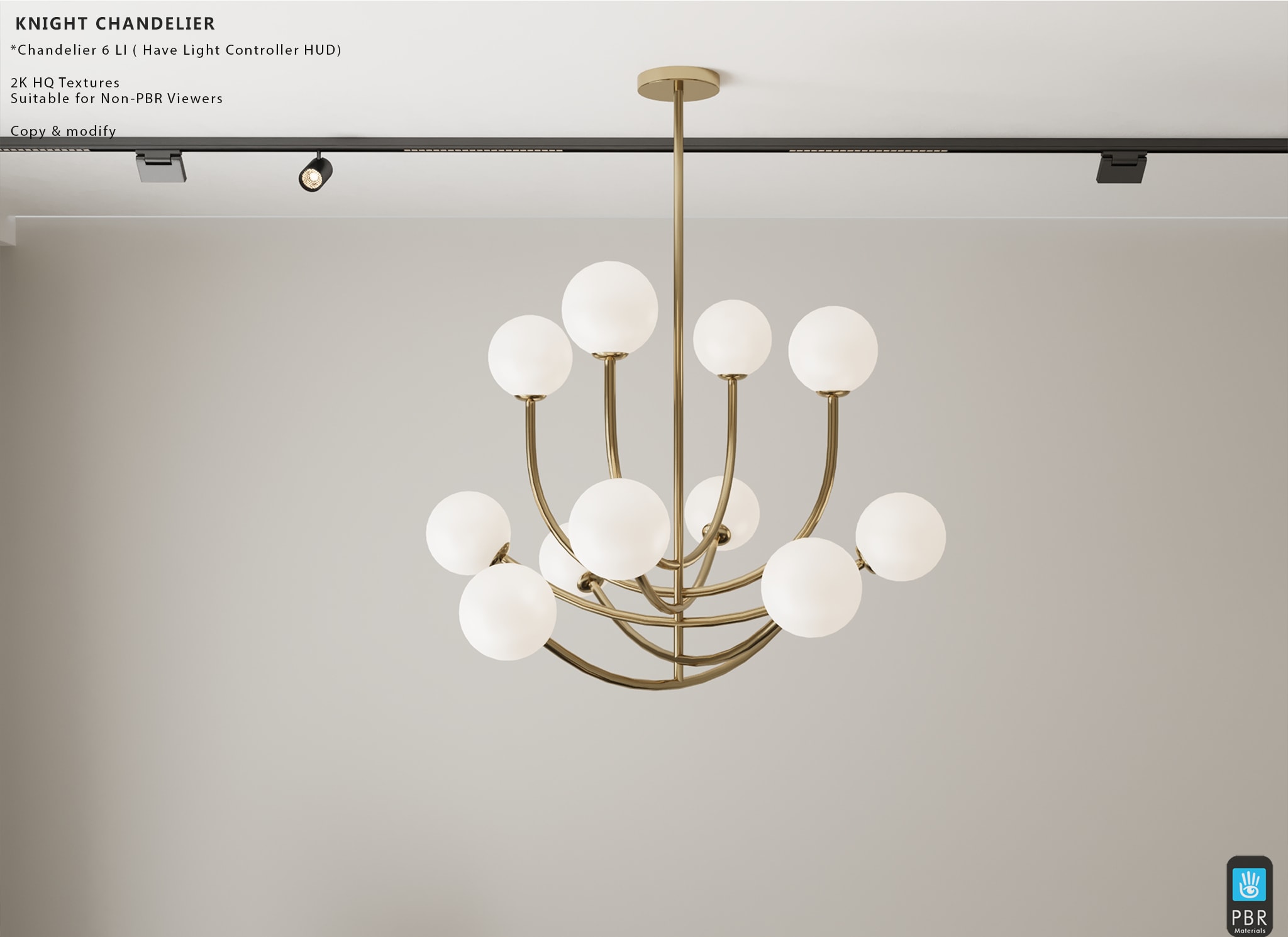 Knight Chandelier 6 LI with HUD