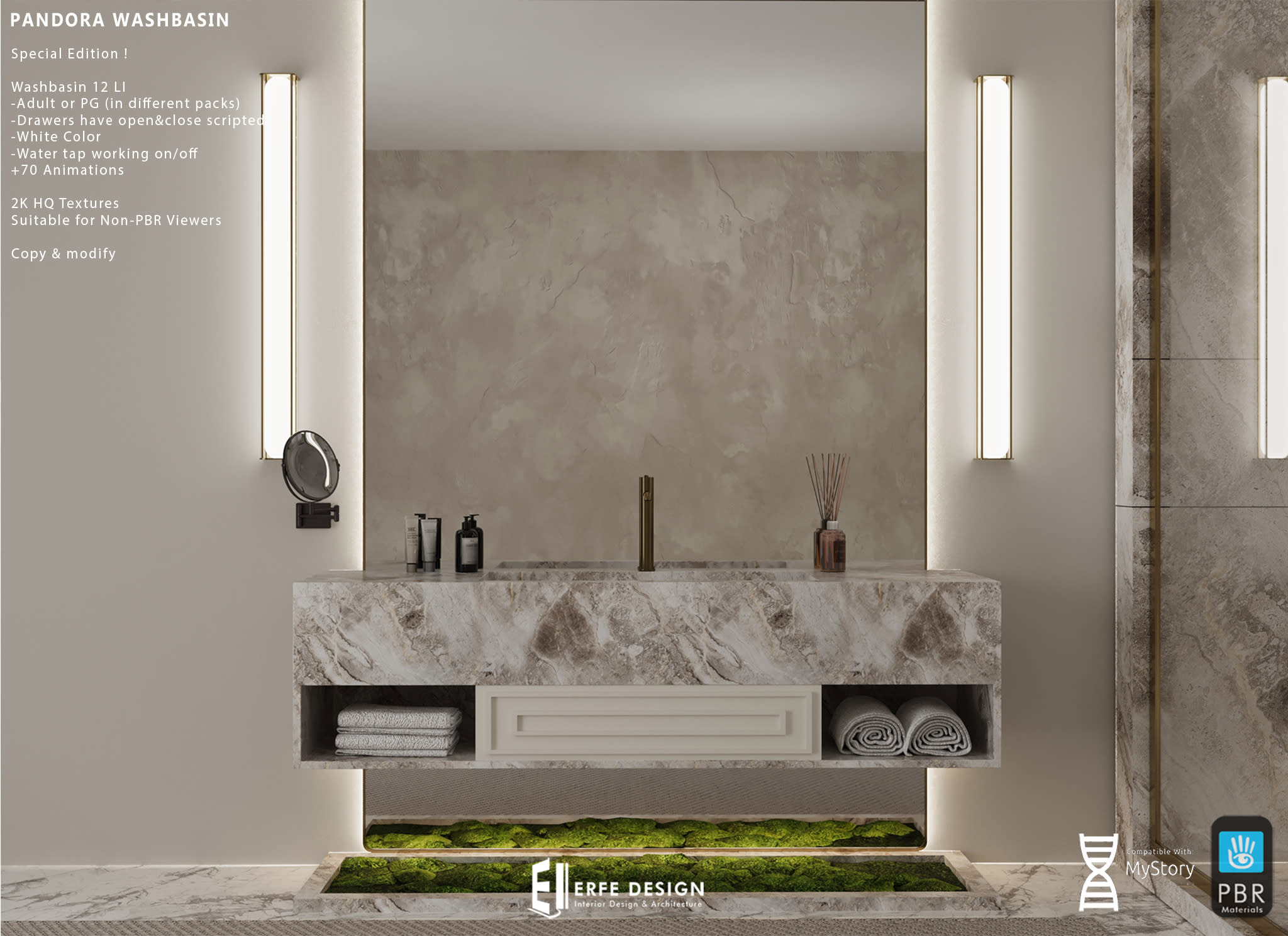 Pandora Washbasin 15 LI PG