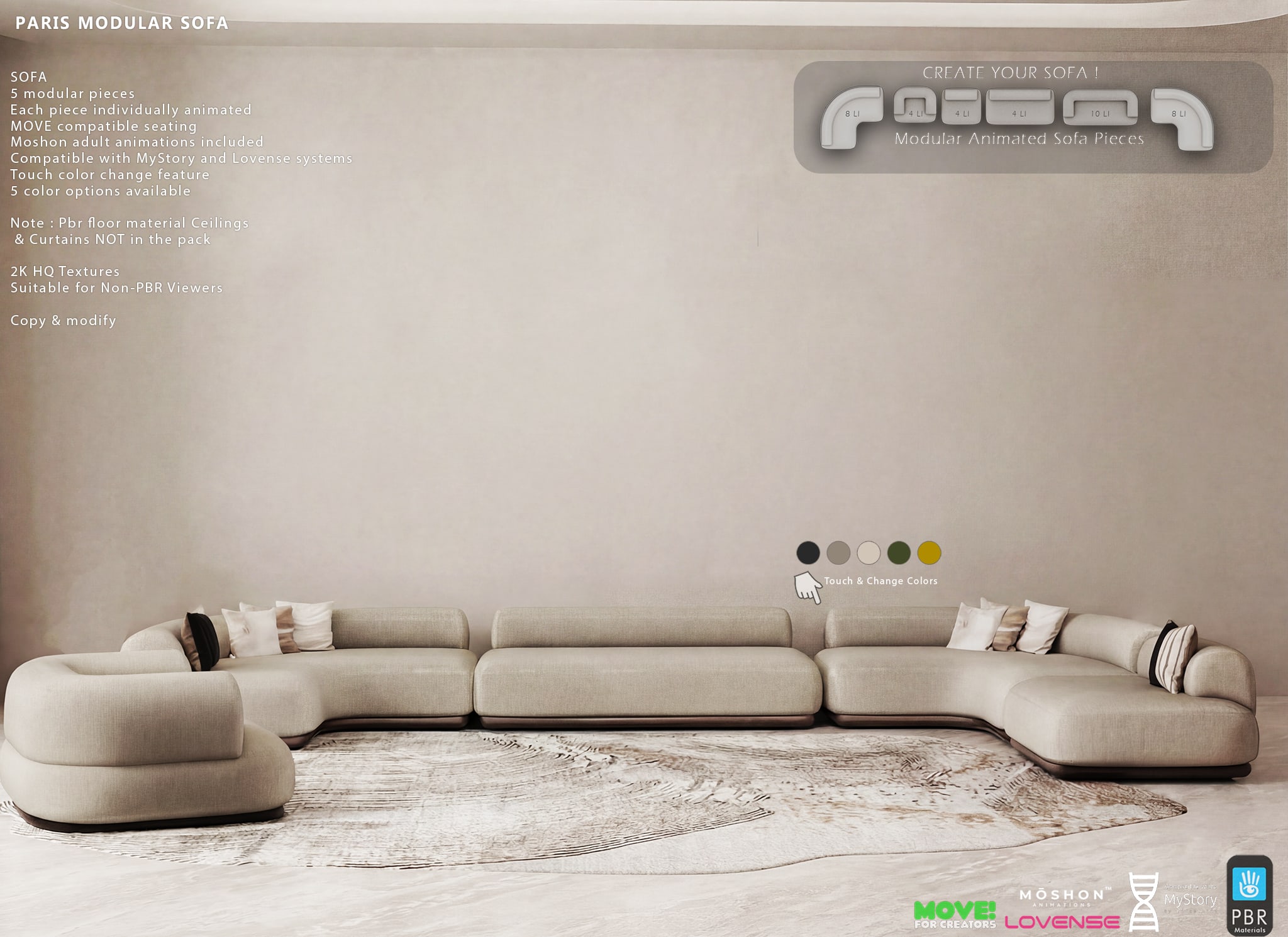 Paris Sofa v2.1 - ADULT PACK