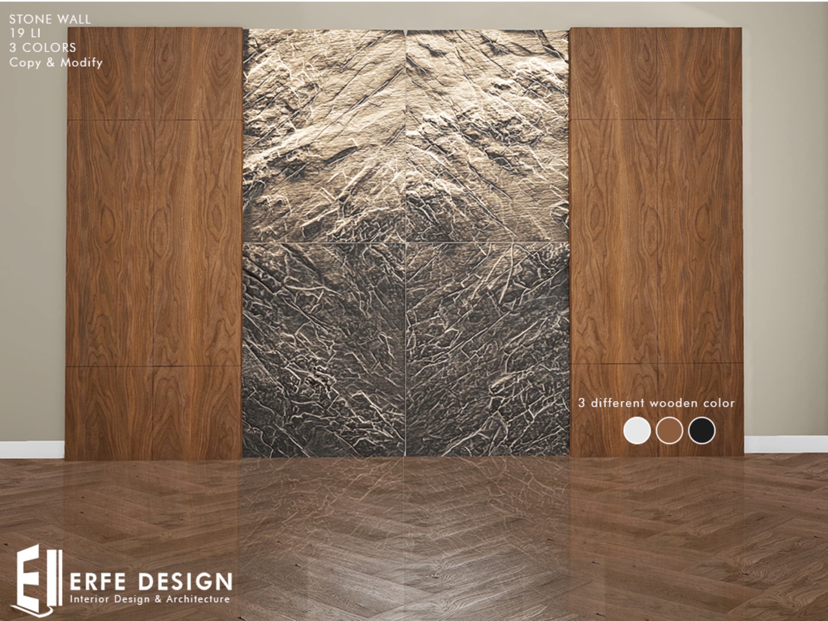 Stone Wall 3 COLORED  17 LI [Erfe Design] *