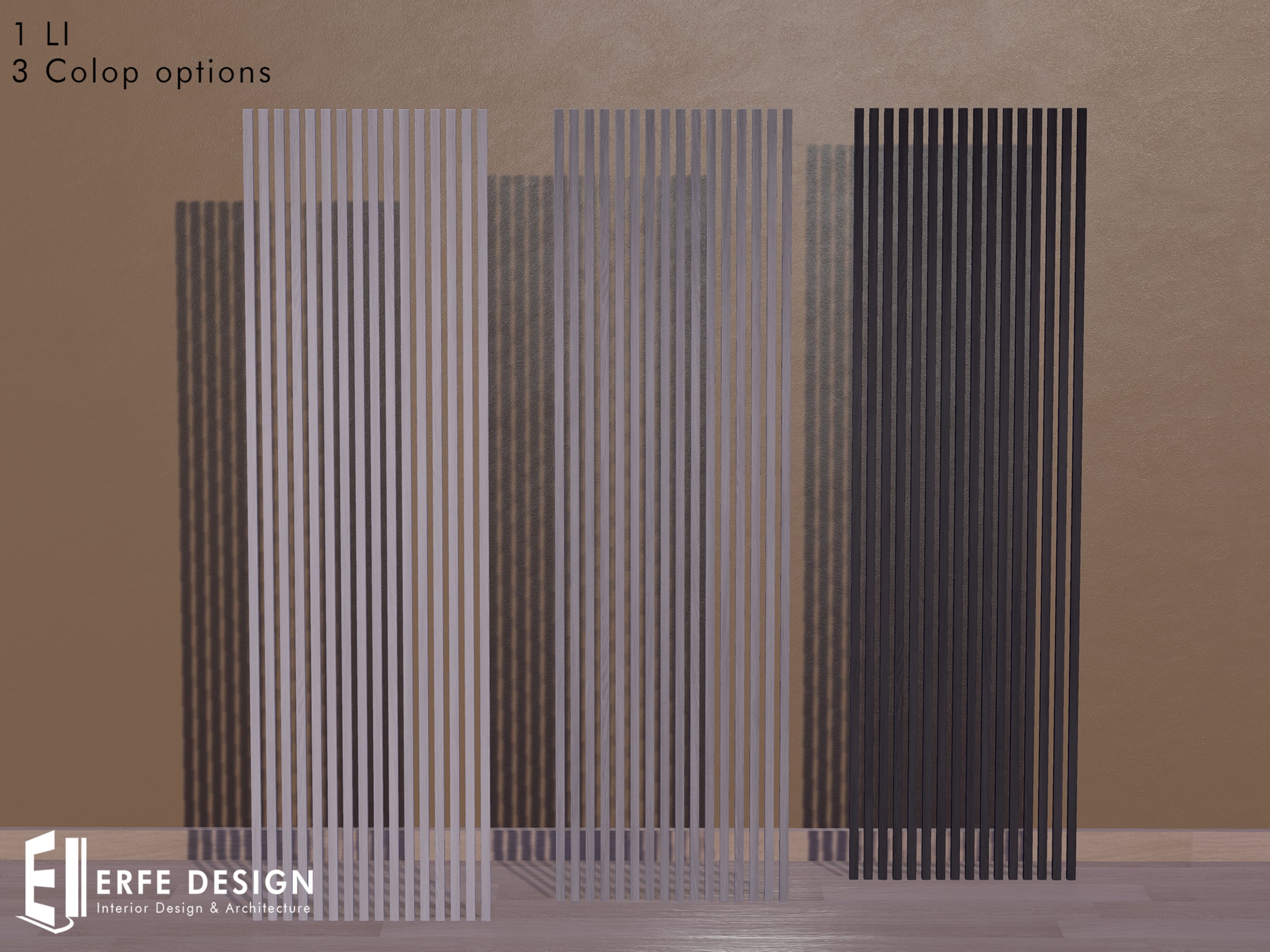 Swann Wall panel 3 Monochrome colors[Erfe Design] *