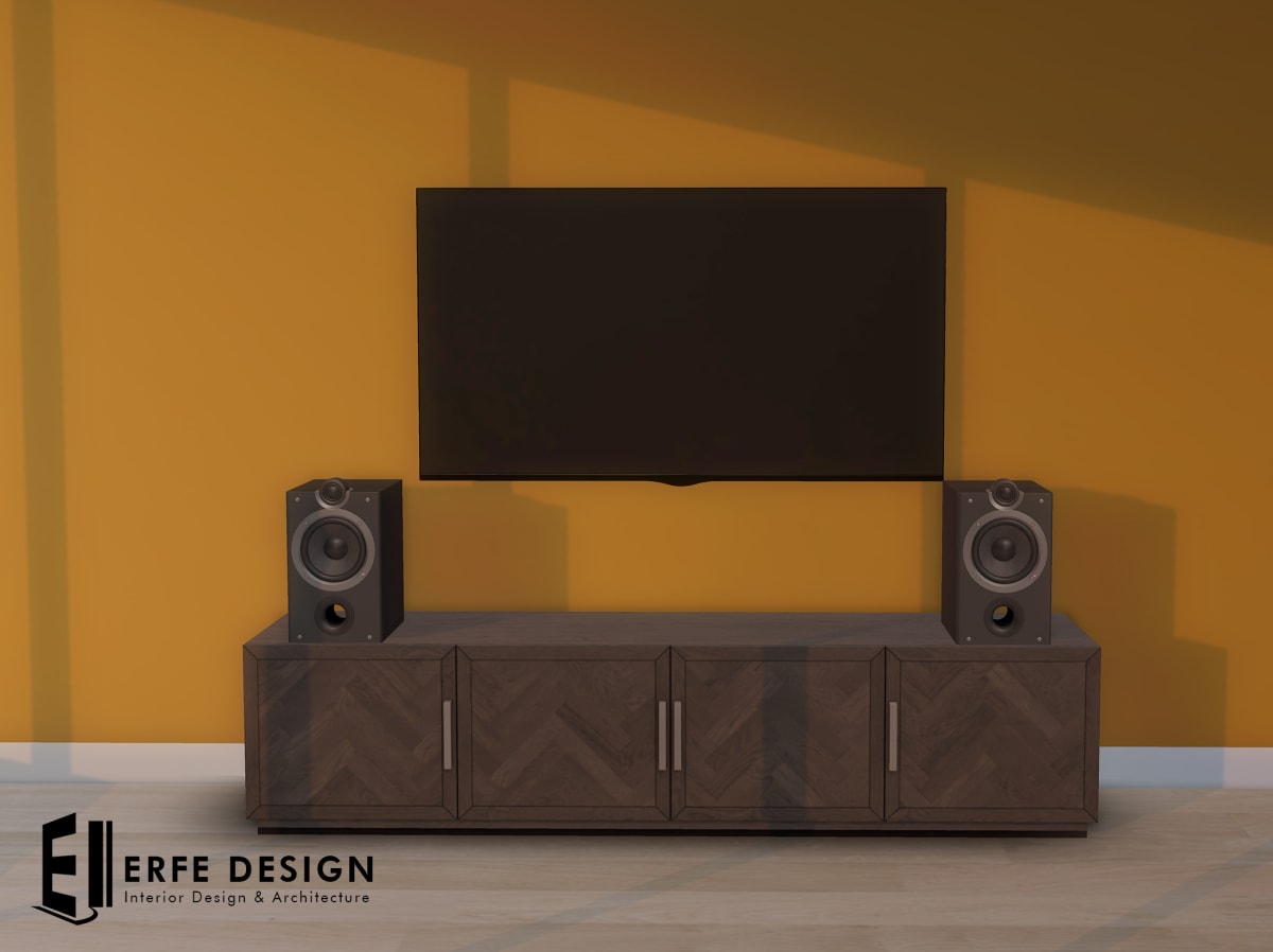-Cozy tv set with speakers 4 LI