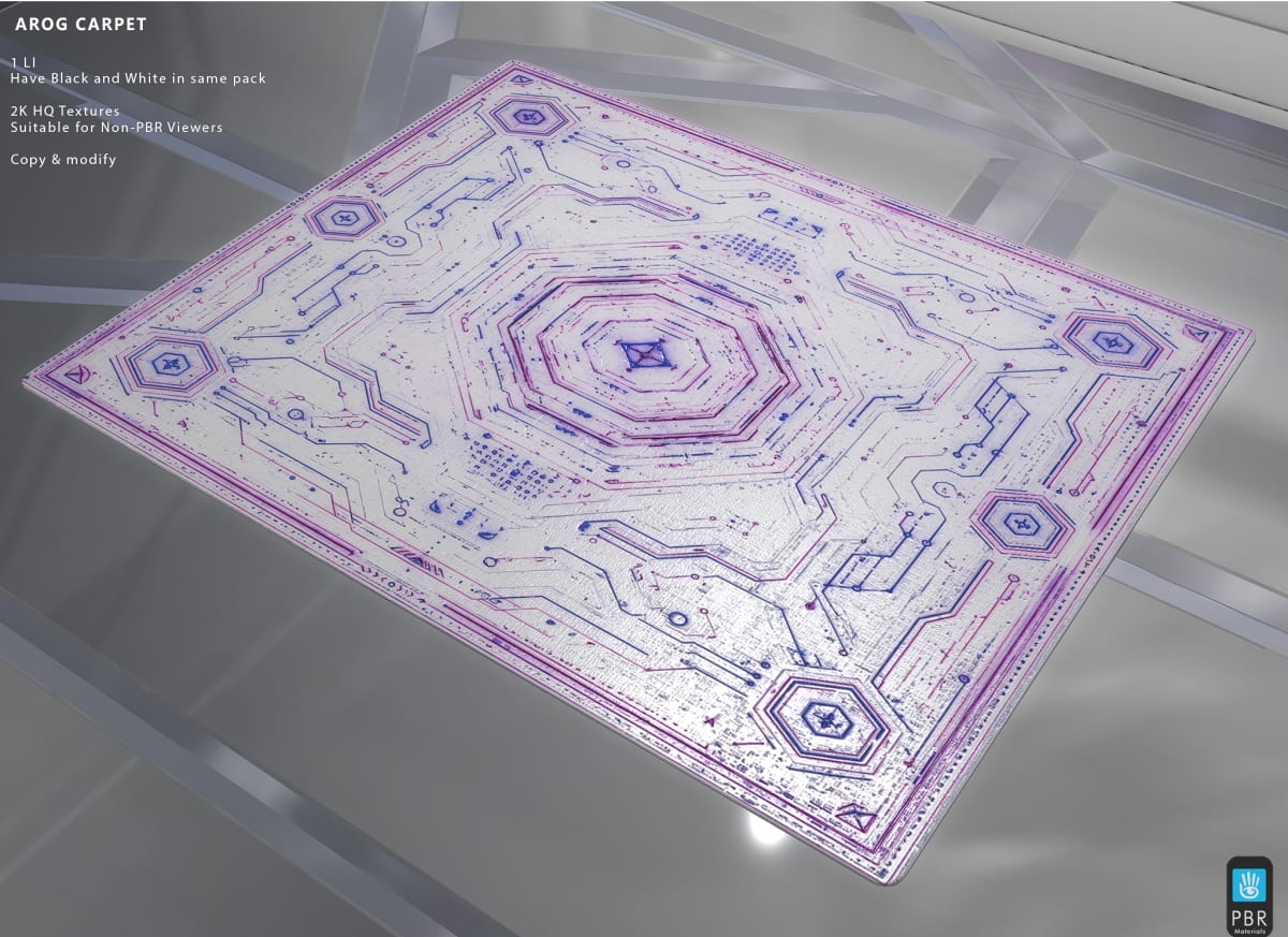 Arog techno carpet 4 colored