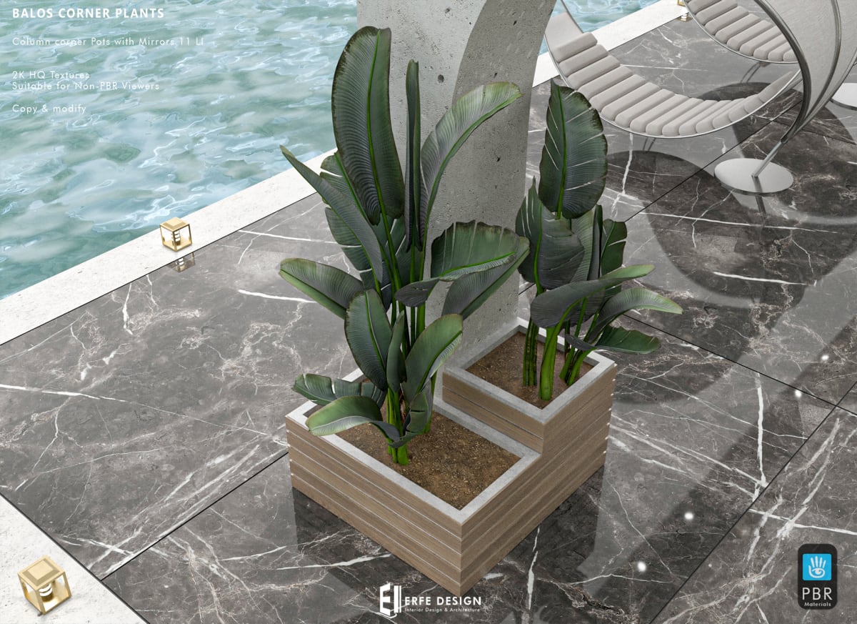 Balos Corner Pots 11 LI