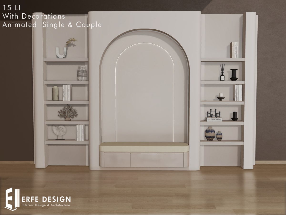 Bella Bookcase 16 LI Animated