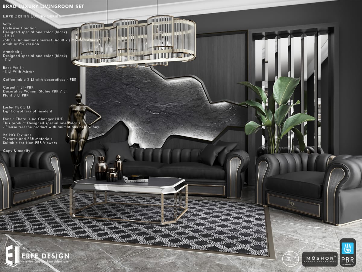 Brad Luxury Pbr Livingroom Set PG 2