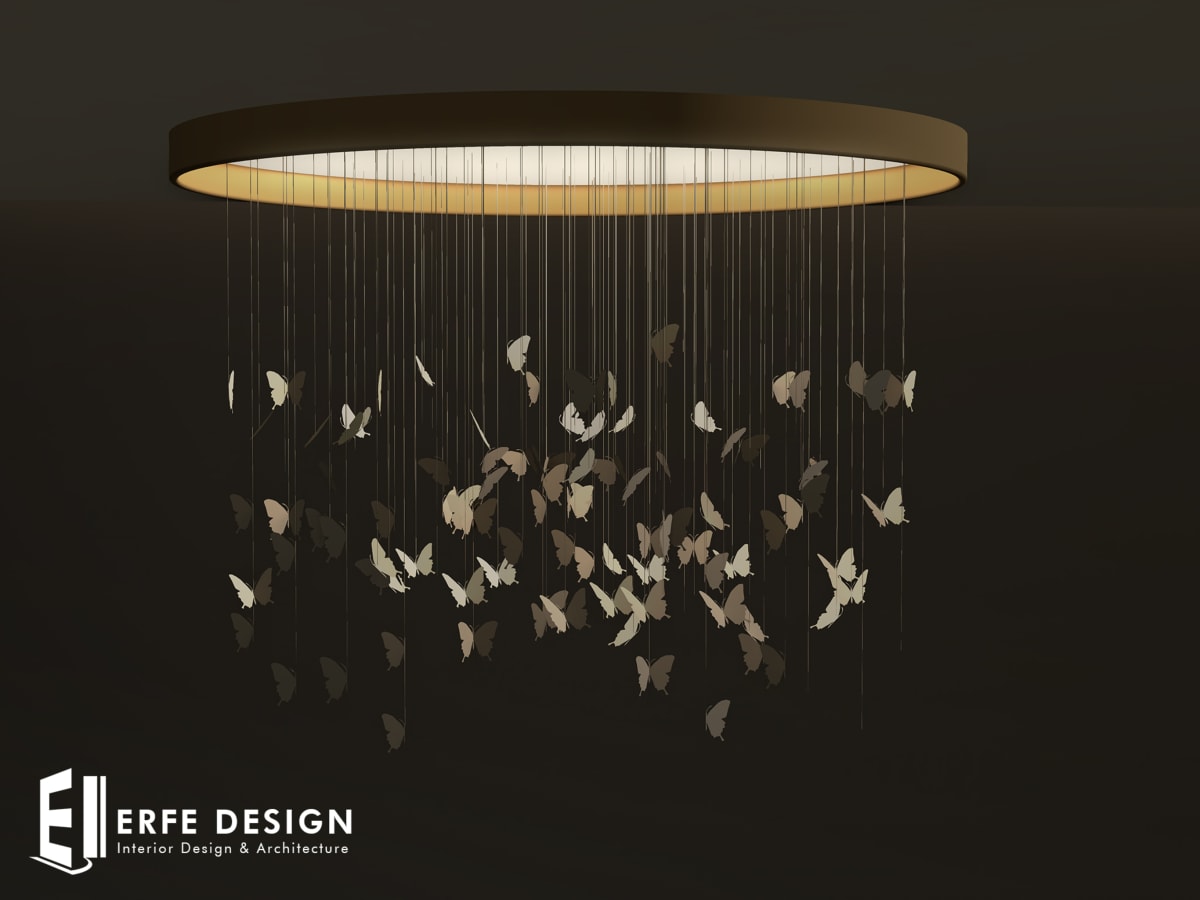 Butterfly Gold Lighting 6 LI