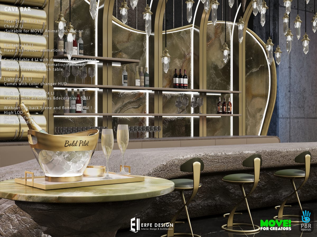 Cave Bar v2.2 suitable MOVE! Anims