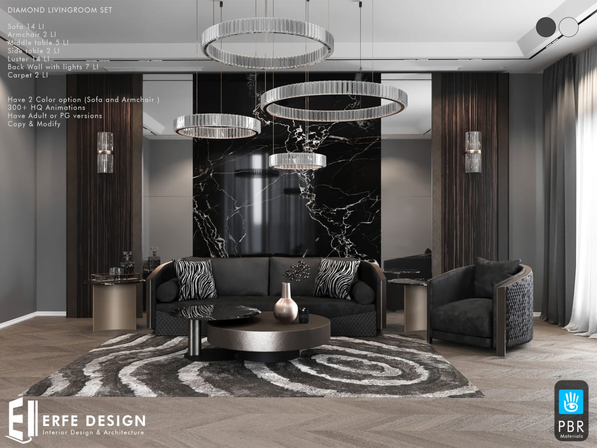 Diamond Livingroom Set PBR/NonPBR PG