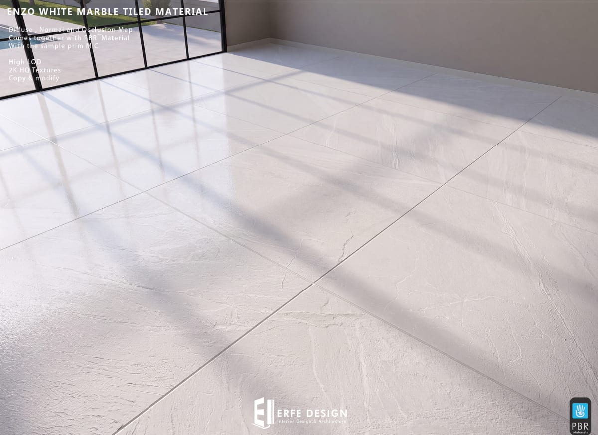 Enzo Marble WHITE PBR Material