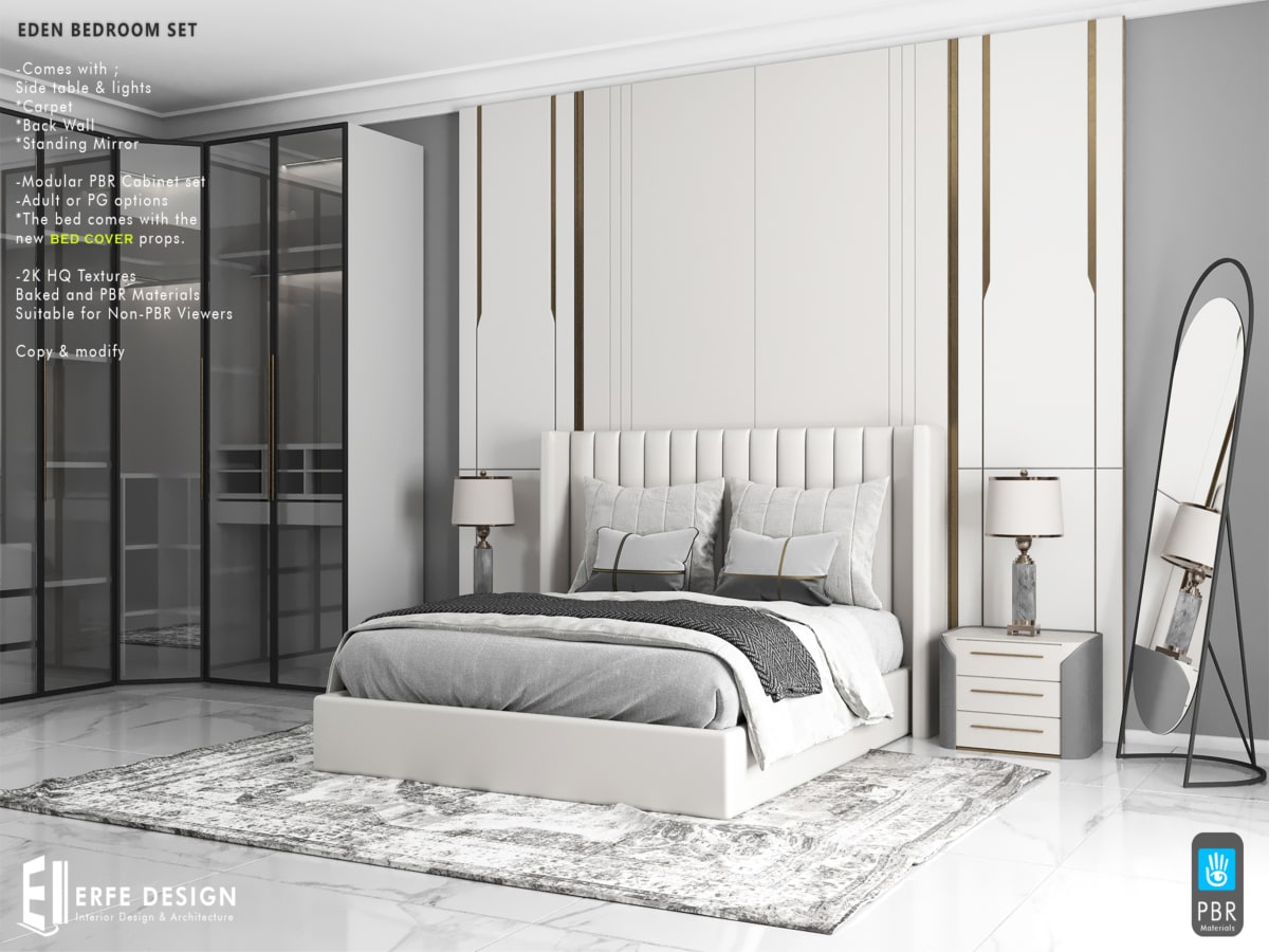 Eden Bedroom Set PG  PBR &amp; NonPBR 2