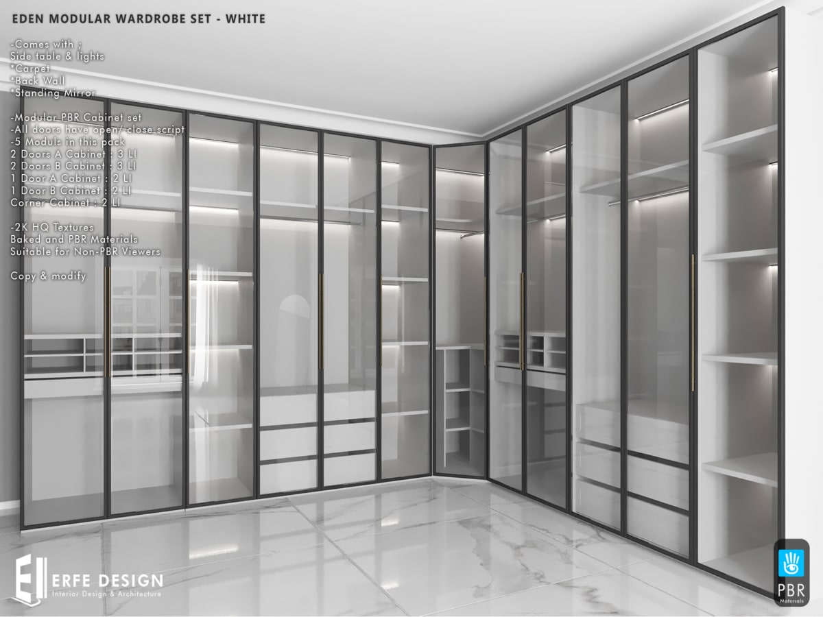 Eden Bedroom Set PG  PBR &amp; NonPBR 6