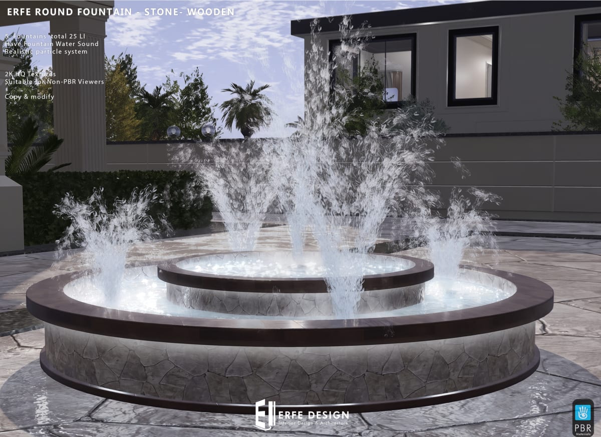 Erfe Round Stone & Wooden 25 LI