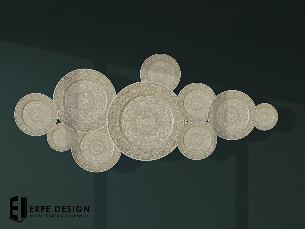 -Ethnic Wall decorative plates 5 LI