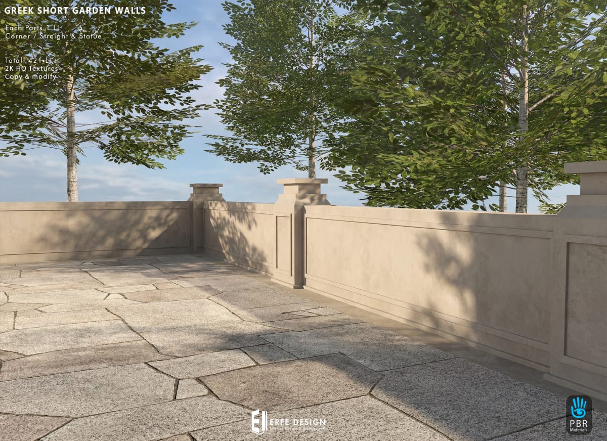Greek Garden Walls Short