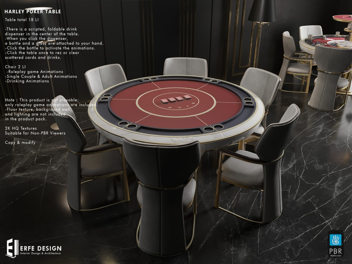 Harley Poker Table total 28 LI ADULT 3