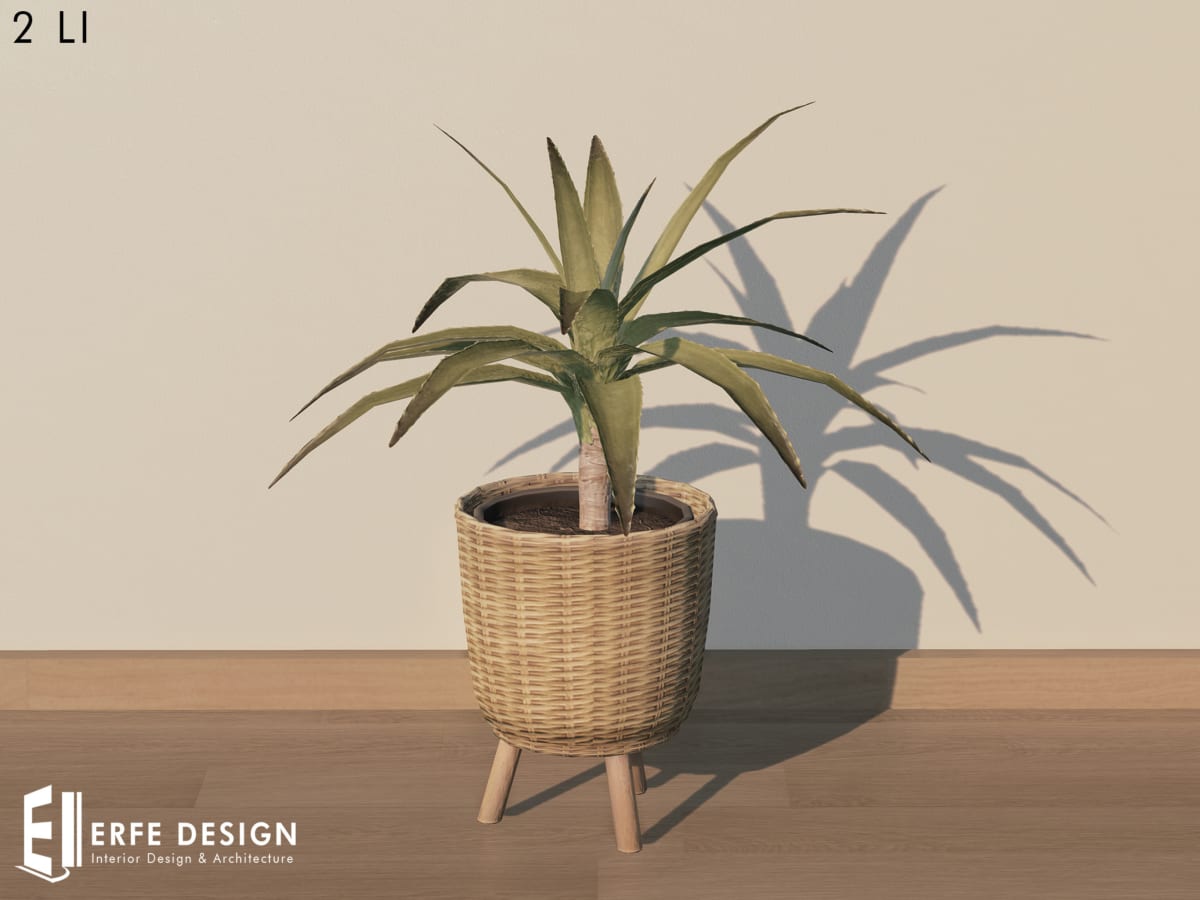 Home Decor Plant with pot-4 2LI