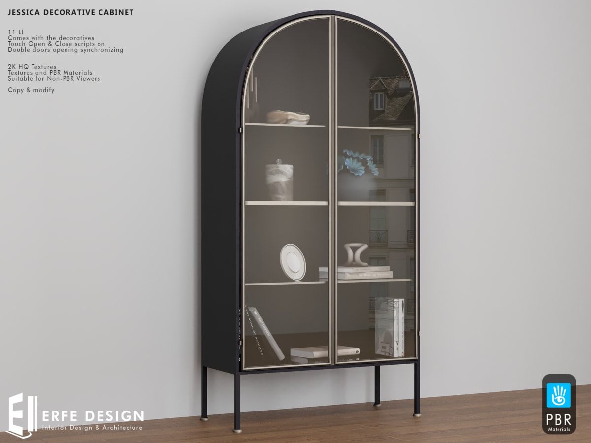 Jessica Decorative Cabinet PBR 11 LI