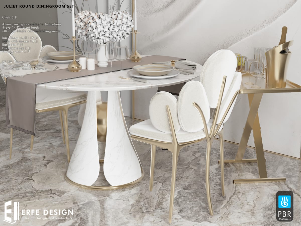 Juliet Diningroom Set  40 LI PBR 2