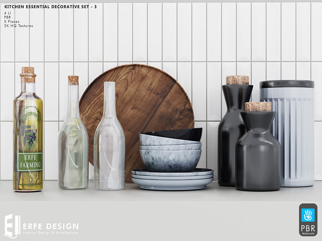 Kitchen Essential decorative set-3 4 LI