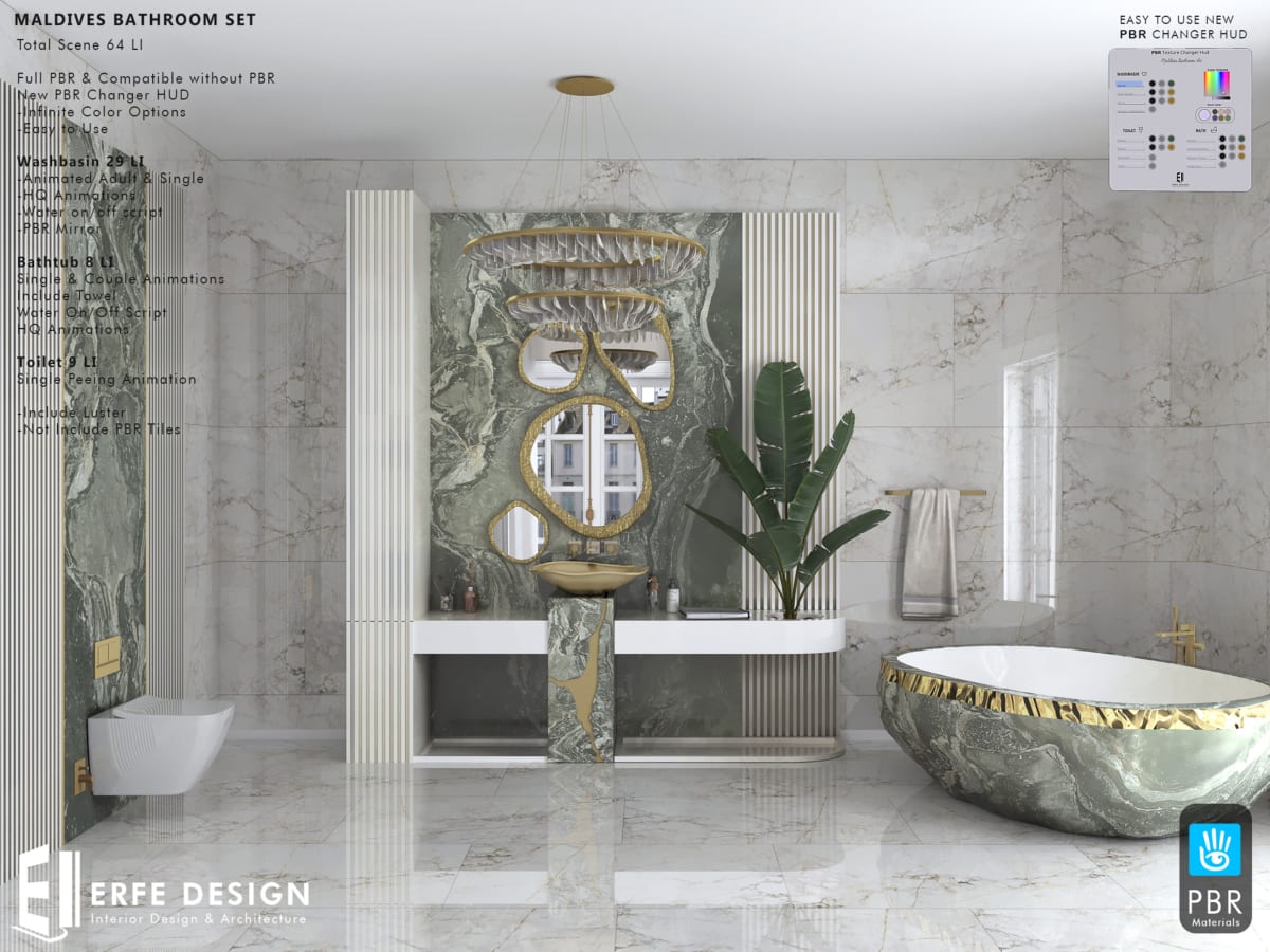 Maldives Bathroom  Set  PBR & Legacy 2