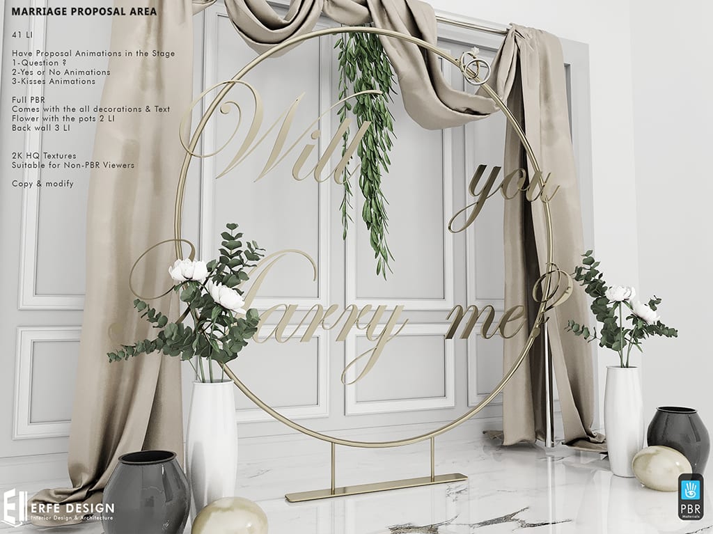 Marriage Proposal Area PBR 41 LI  PACK 3