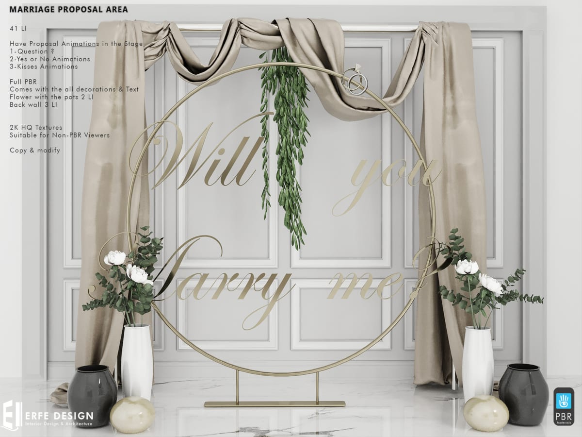 Marriage Proposal Area PBR 41 LI PACK