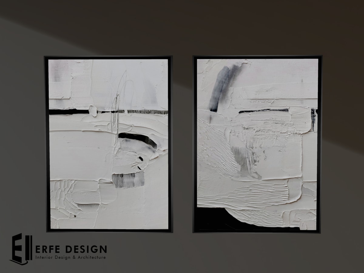 Monochrome painting 2 set 1 LI