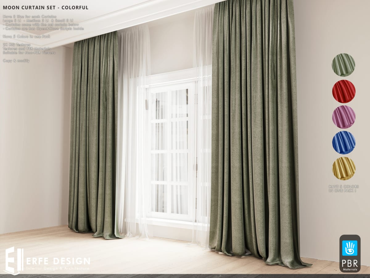 Mood Curtain Set (Colorful)
