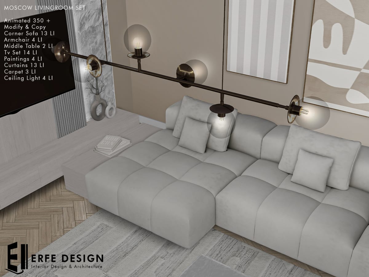 Moscow Livingroom Set PG 9pcs 2