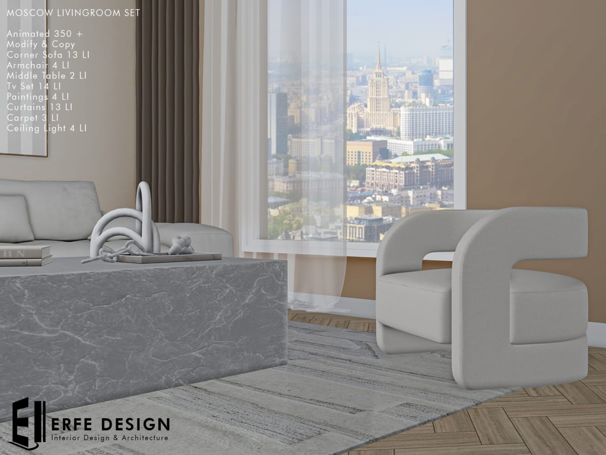 Moscow Livingroom Set PG 9pcs 4