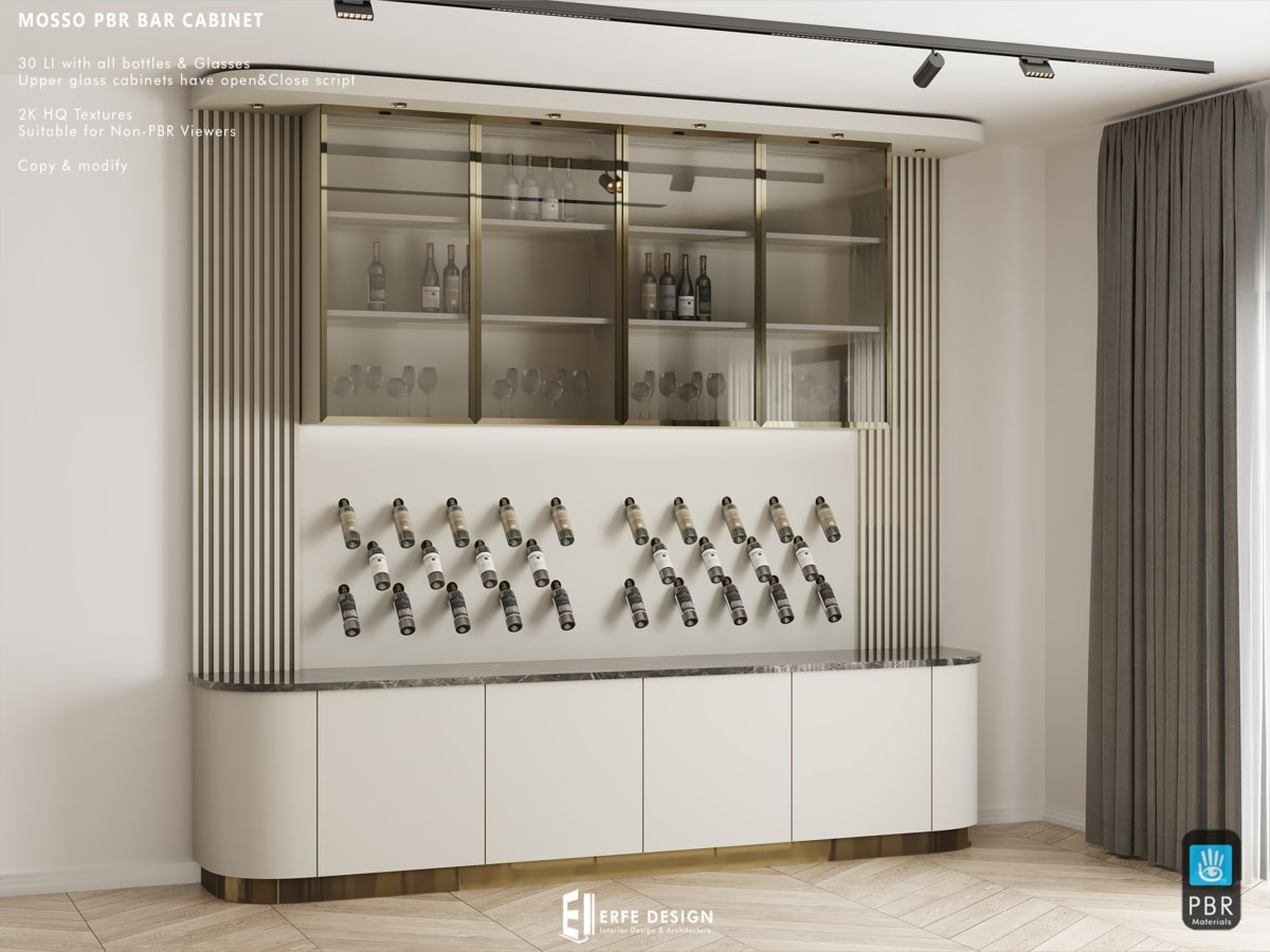 Mosso Bar Cabinet 30 LI PBR
