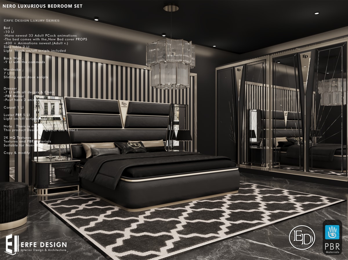 Nero Luxury Bedroom Set PG   PBR 2