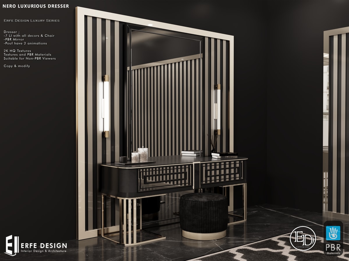 Nero Luxury Bedroom Set PG   PBR 11
