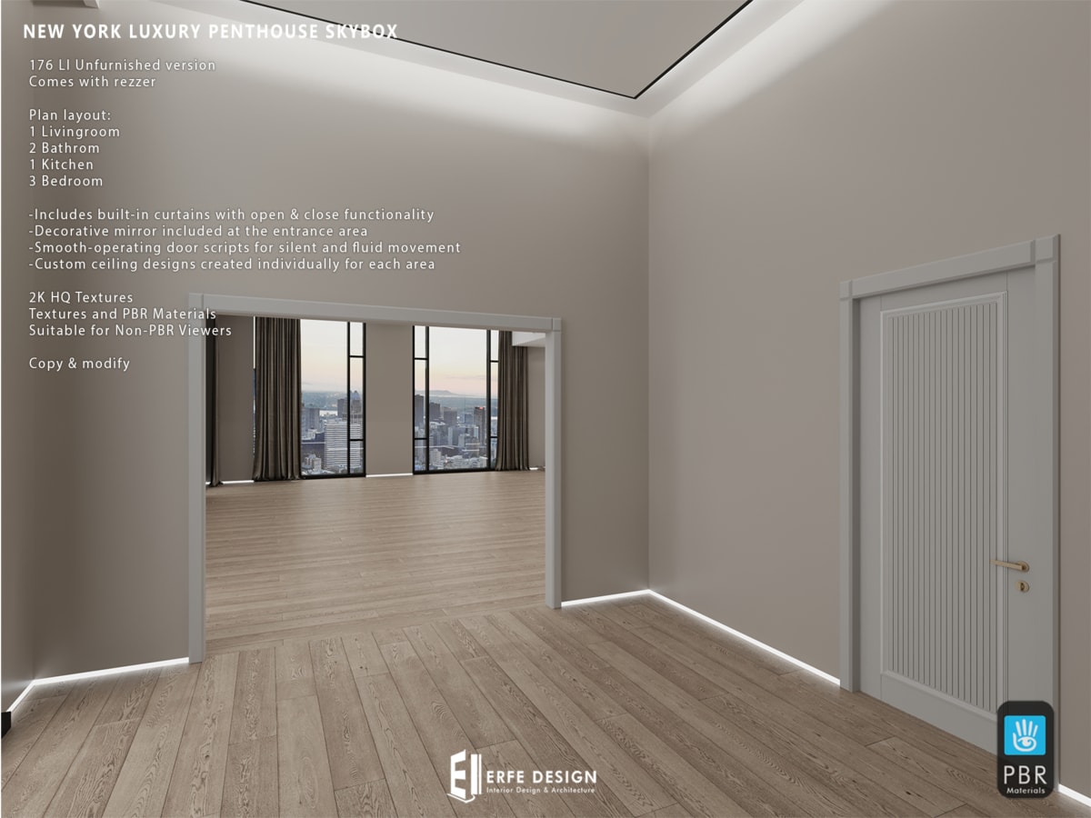 Newyork Skybox Penthouse Unfurnished 3