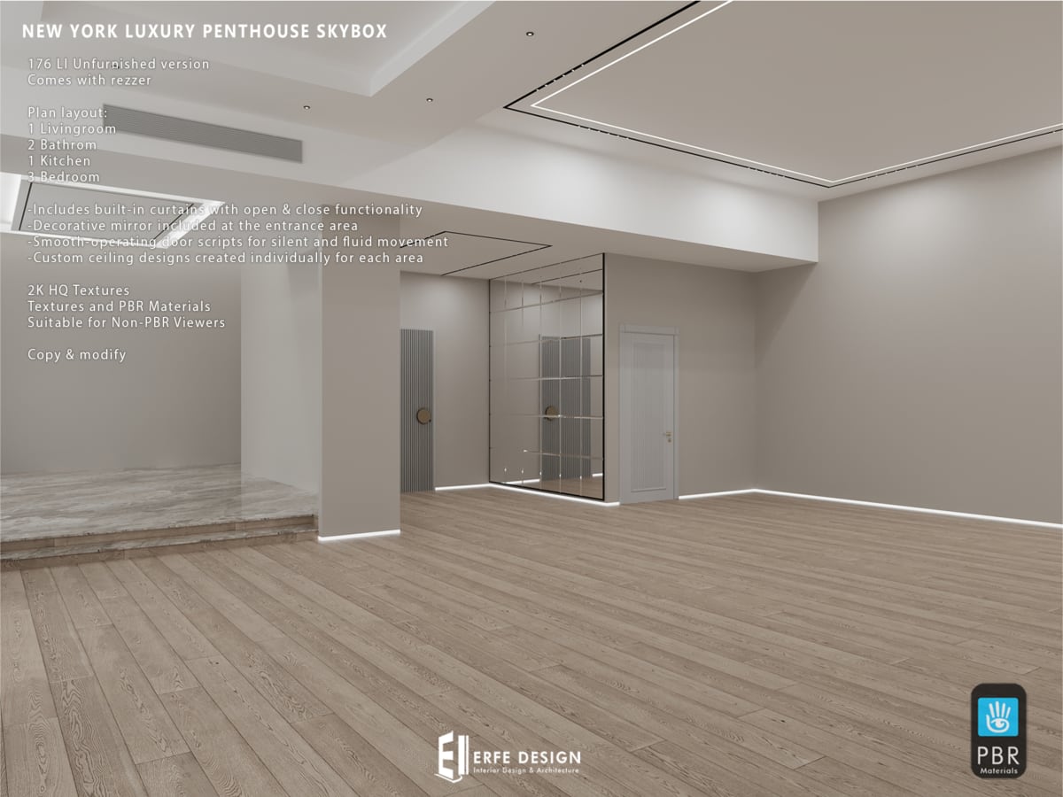 Newyork Skybox Penthouse Unfurnished