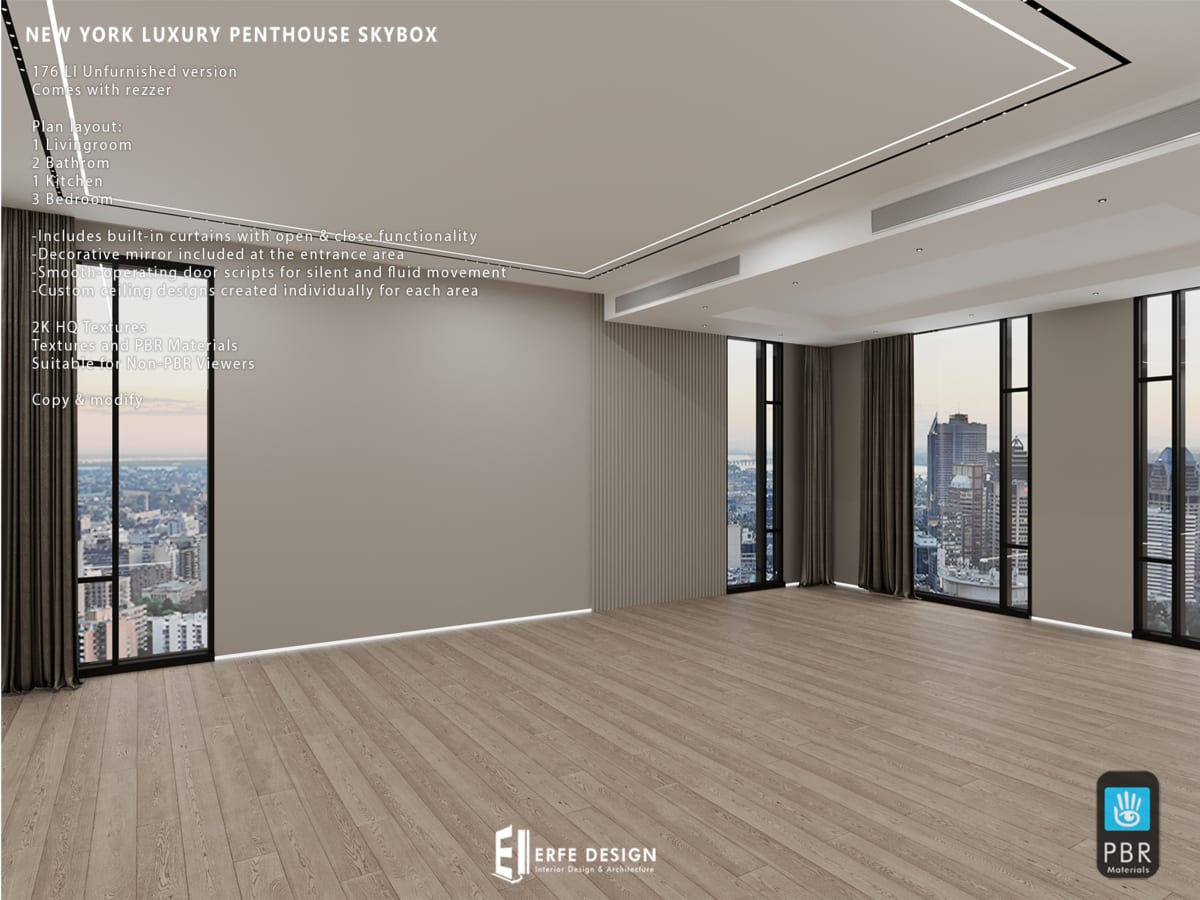 Newyork Skybox Penthouse Unfurnished 4