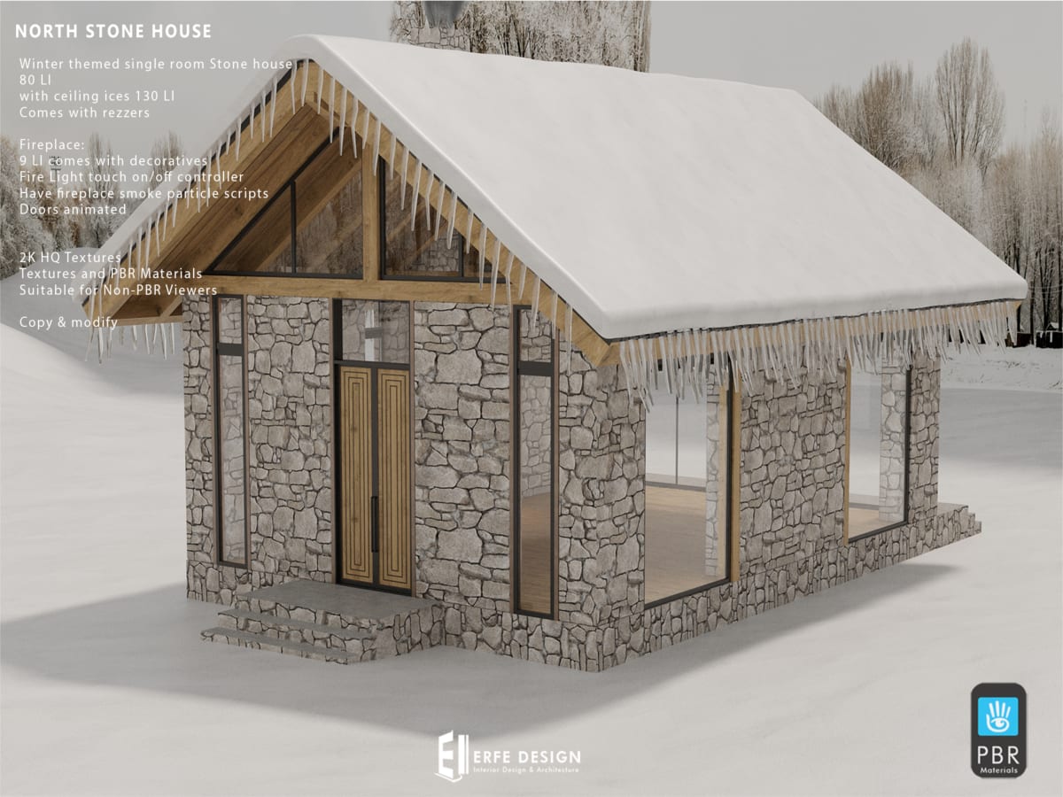 North Stone HOUSE pbr 25x16 sqm 80 LI 3