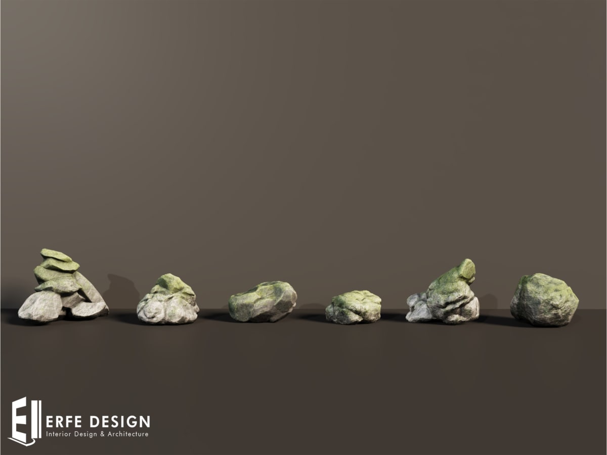 Rock Mossy 12 Pieces 3