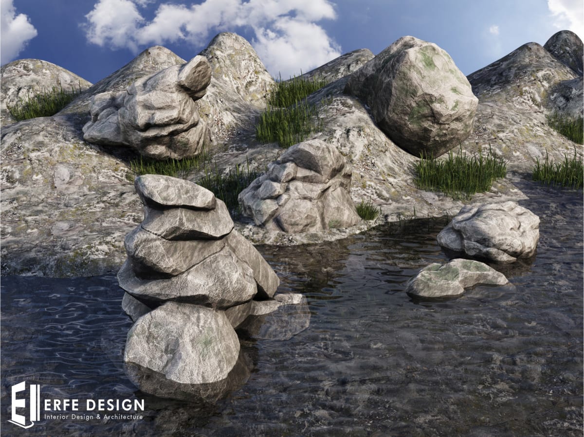 Rock Stone Grey 6 Pieces