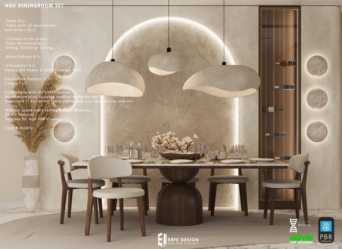 Nox Diningroom Set 78 LI PBR