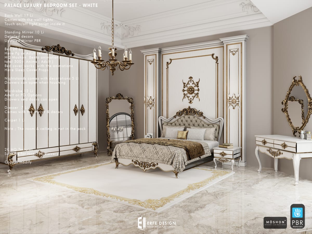 Palace Bedroom Set PG WHITE 2
