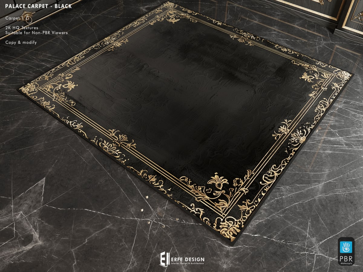 Palace Bedroom Set PG  BLACK 7