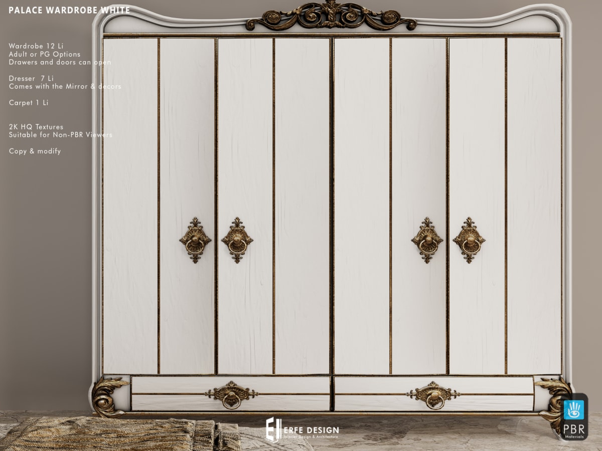 Palace Bedroom Set PG WHITE 6