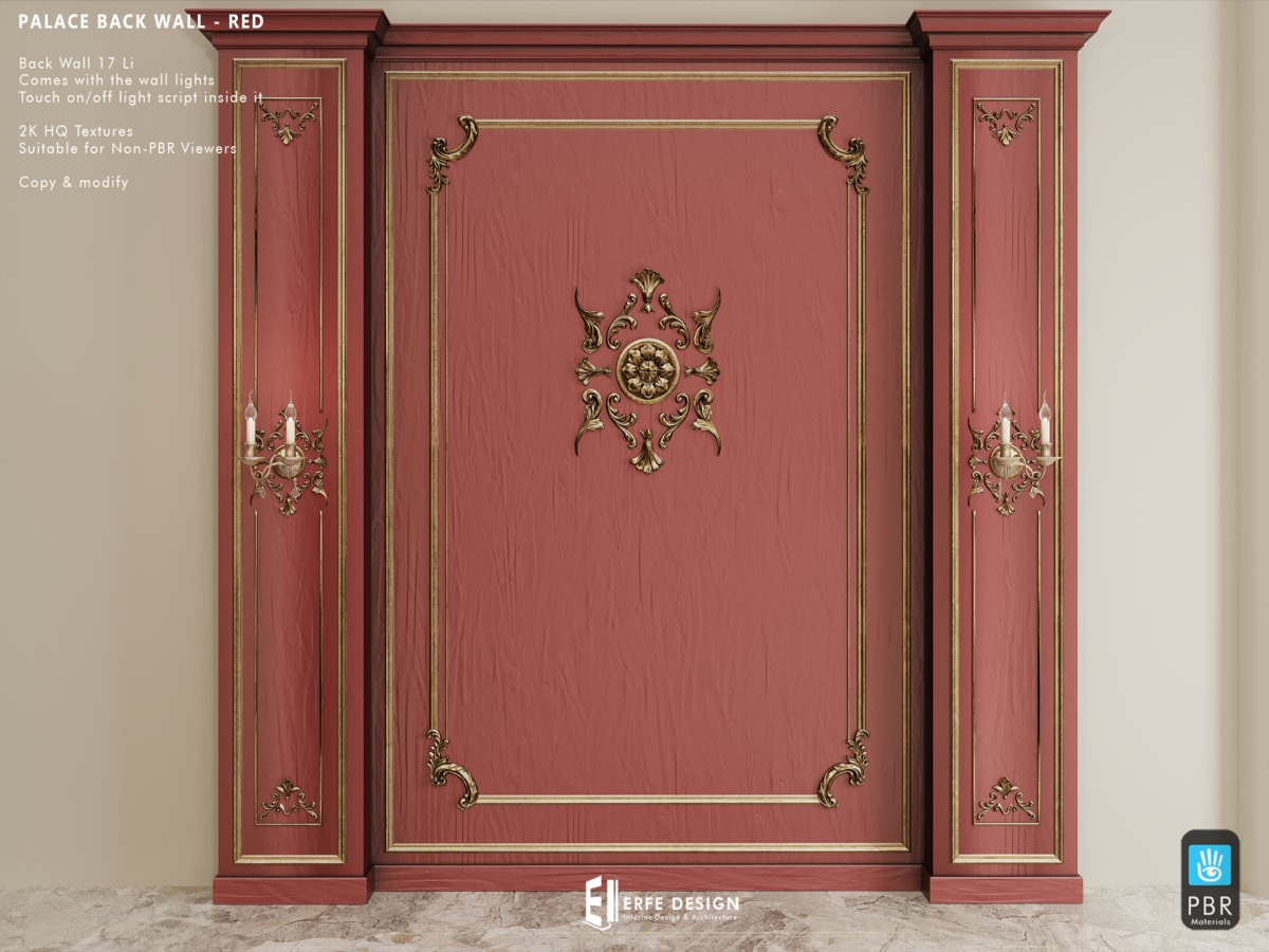 Palace Bedroom Set Adult RED 4